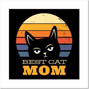 BEST CAT MOM Posters and Art